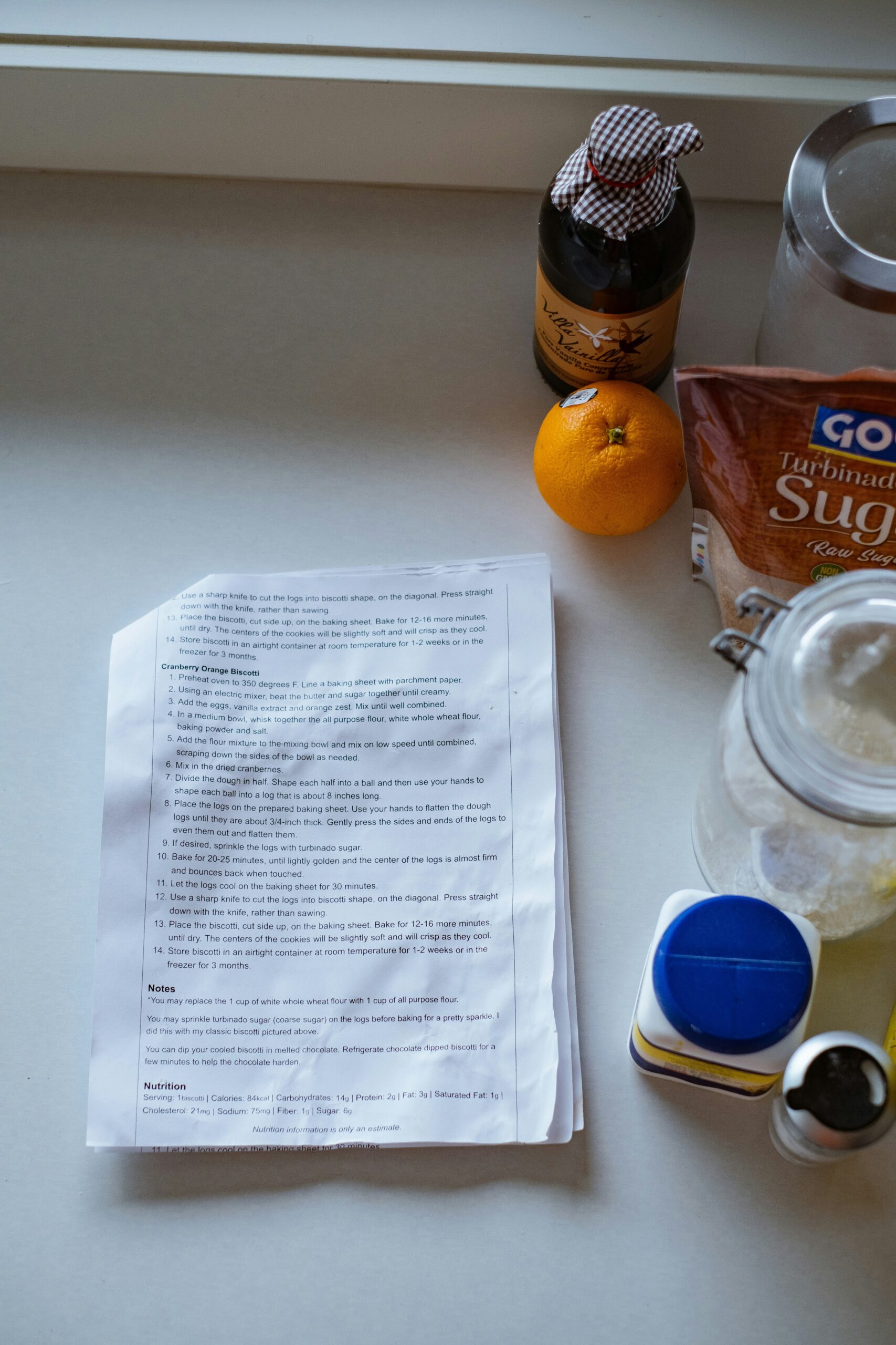 ingredients for a recipe laid out on a counter